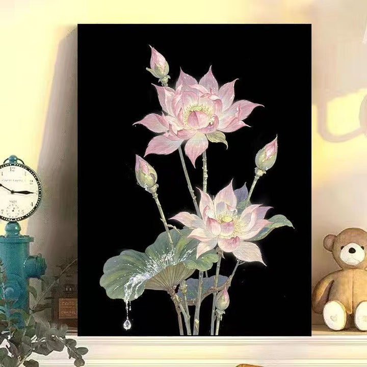 Wisteria Floral Canvas Art Bowlift