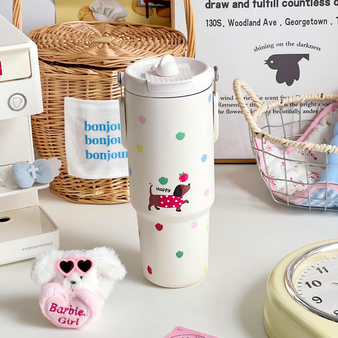 Women's sweet and playful insulated bottle Bowlift