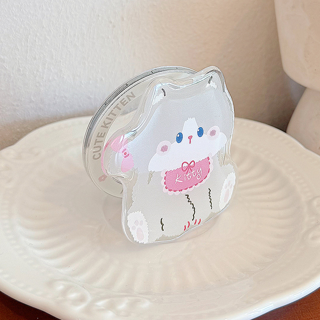 Cute Cat Motif Phone Holder Bowlift