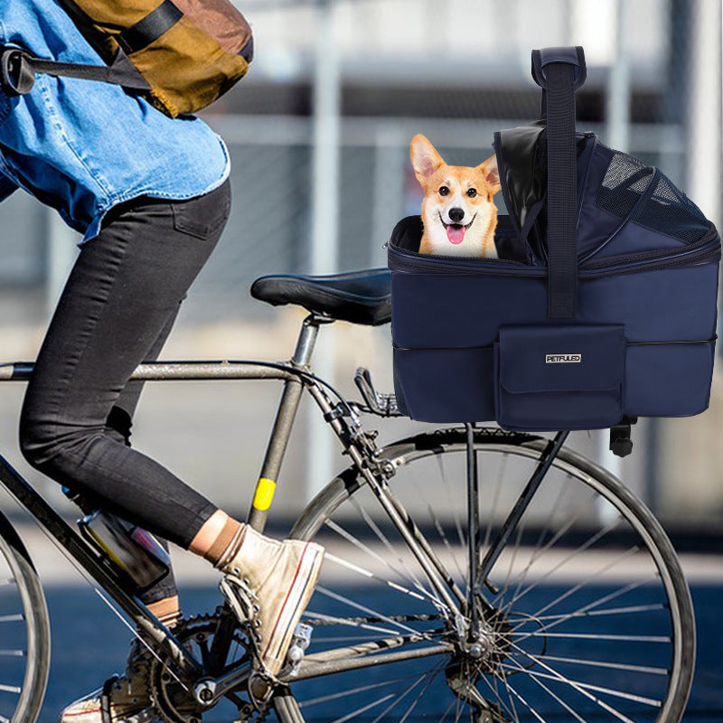 collapsible ventilated soft-sided pet carrier tote with reinforced base and detachable shoulder strap Bowlift