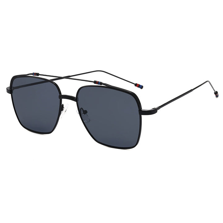Ladies trendy curved glasses with narrow metal frame Bowlift