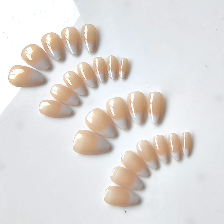 Elegant Ombre Artificial Nails Bowlift