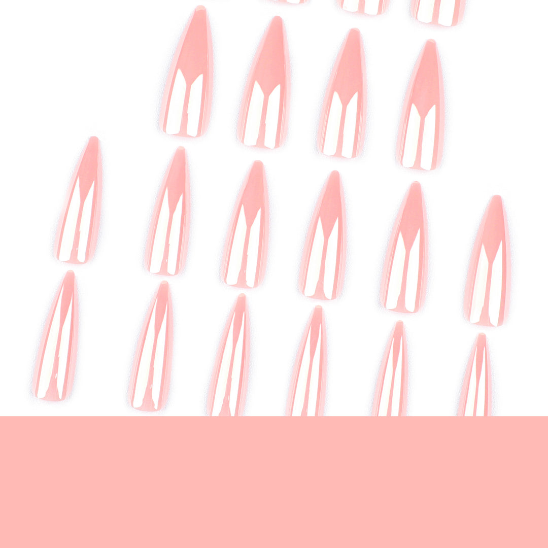 Artful Stiletto Nails with High Gloss Finish Bowlift