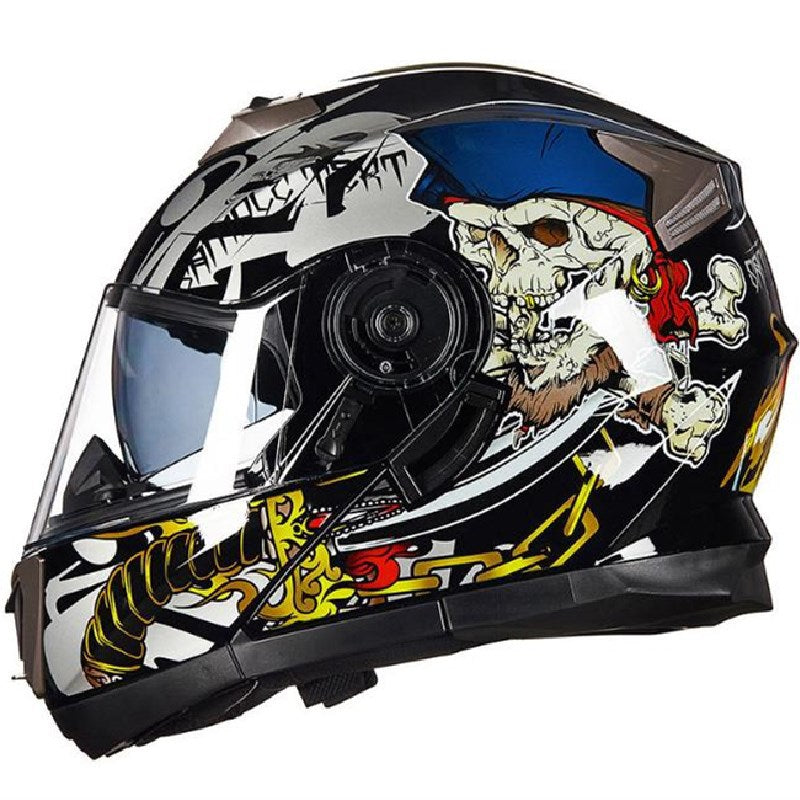 Aerodynamic Full-Face Motorcycle Helmet Bowlift