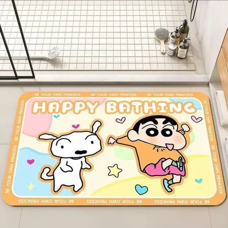 Cartoon-Themed Bath Rug