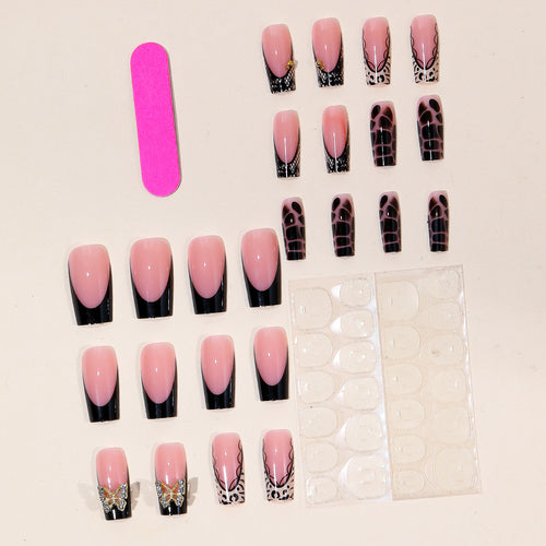 Luxurious 3D Gradient Nail Art Extensions Bowlift