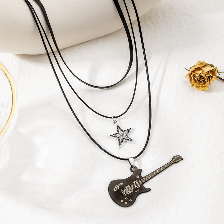 Layered Rock Music-Inspired Necklace Bowlift