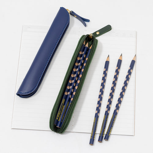 Elegant Leather Pencil Case Bowlift