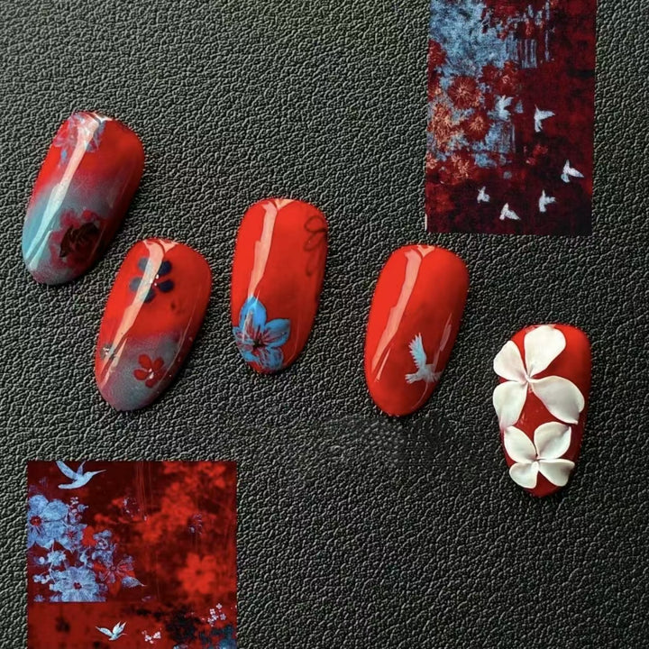 Stylish Artistic Press-On Nail Set Bowlift