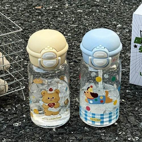 Ladies child-friendly drinking bottle with funny dog design Bowlift