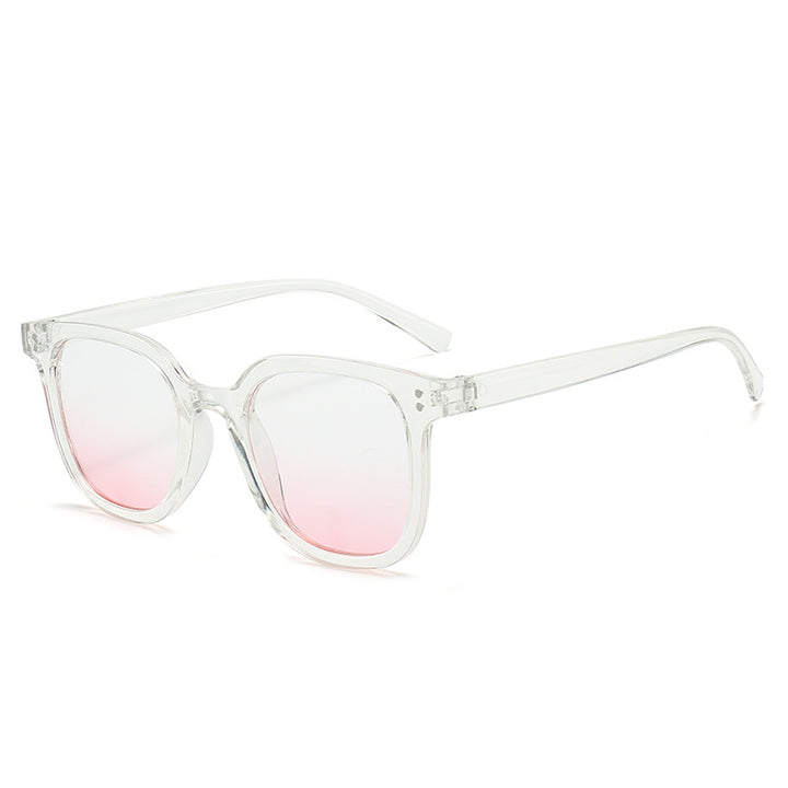 Oversized Transparent Pink Gradient Sunglasses