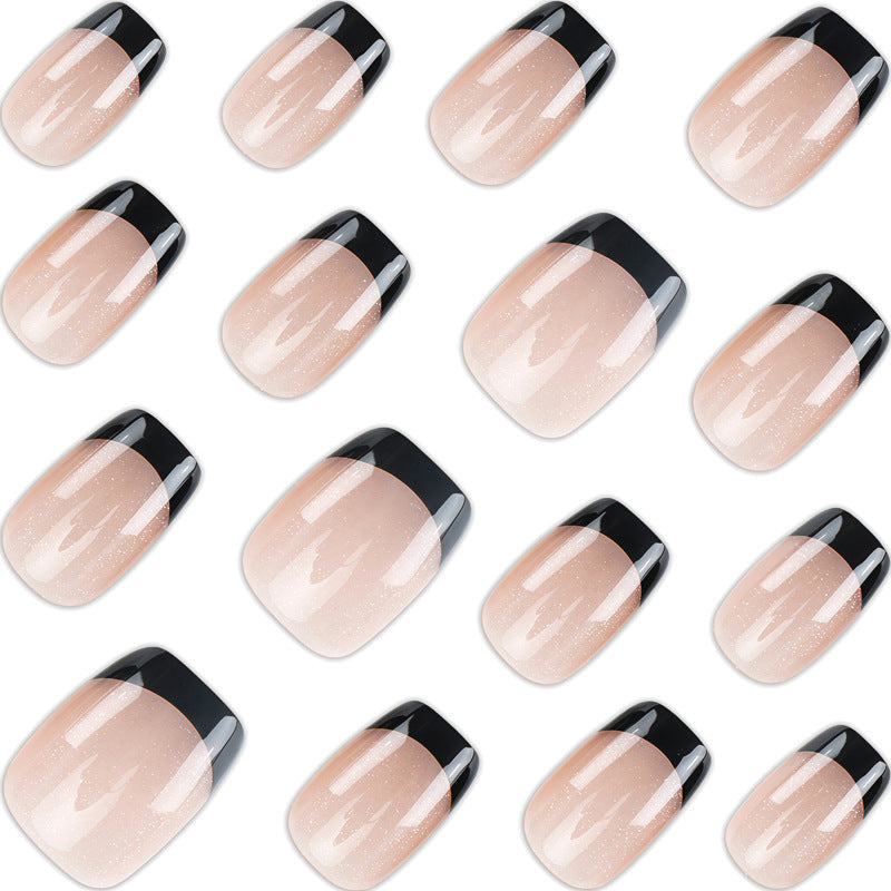 Gel French Tip Press-On Nails Bowlift
