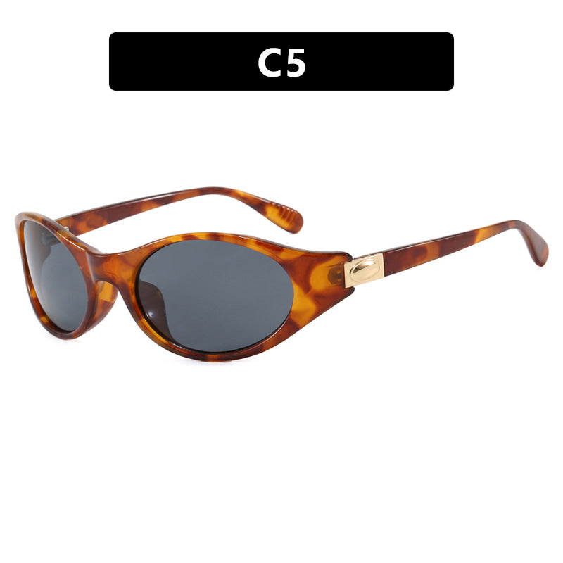 Ladies stylish sunglasses in elegant oval design with protective UV filter Bowlift