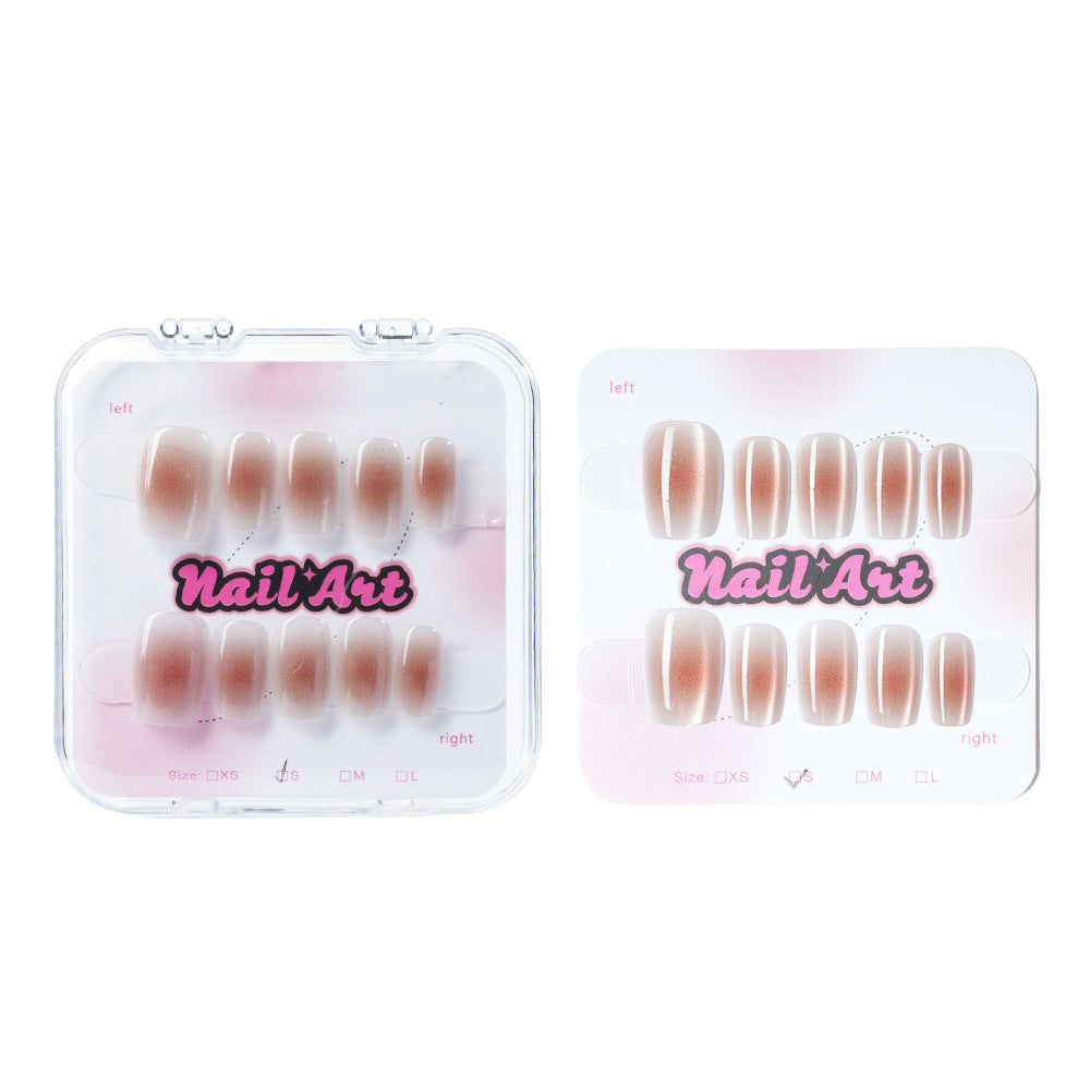Glossy Press-On Nail Art Set Bowlift