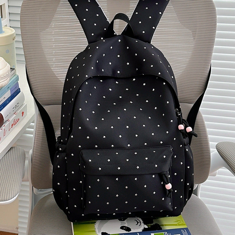 Star-Embellished Functional Backpack