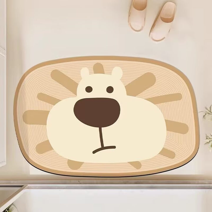 Bear-Shaped Soft Bath Mat