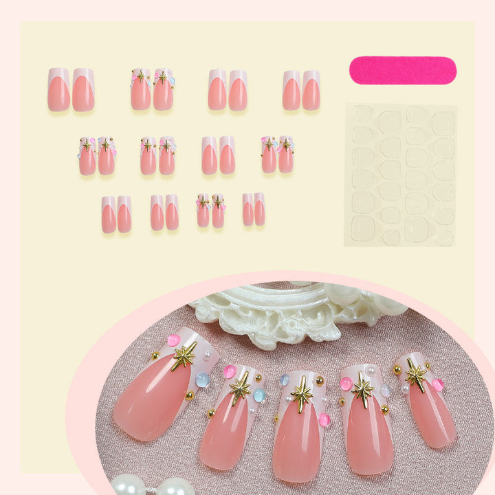 Decorative Press-On Nails with 3D Accents Bowlift