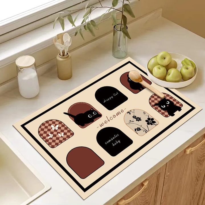 Cute Cartoon Dog Kitchen Mat Bowlift