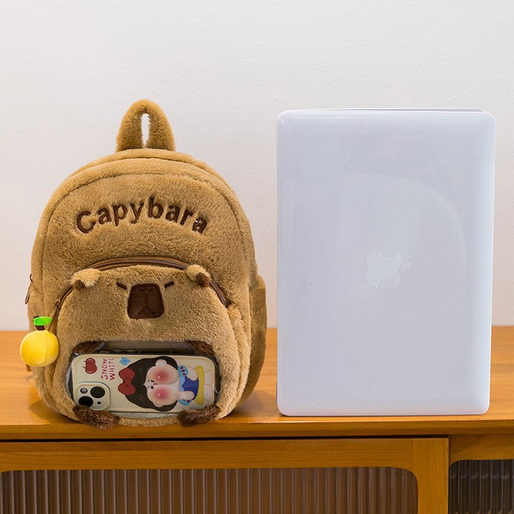 Plush Backpack in Capybara Design Bowlift