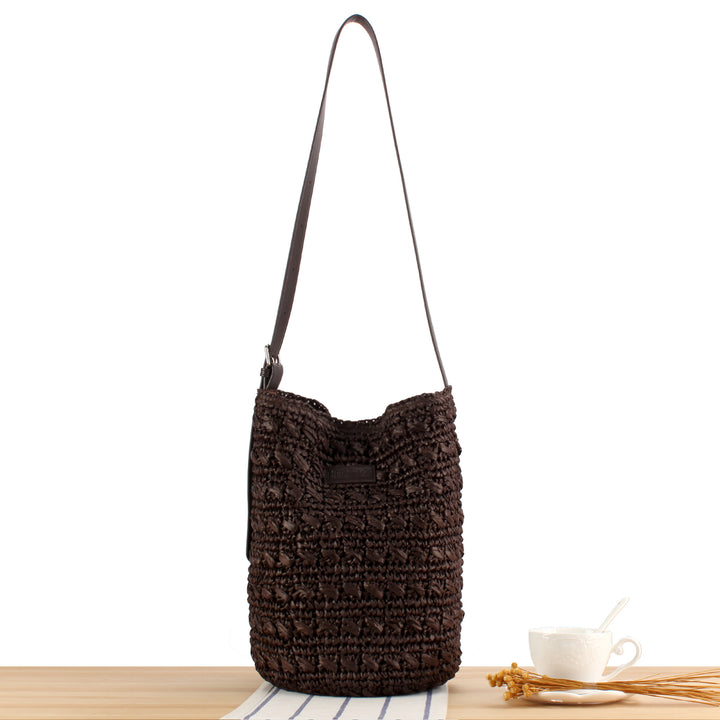 Handcrafted Practical Shoulder Bag with Structure Pattern Bowlift