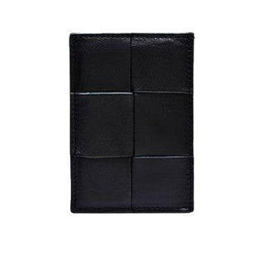 Woven Leather Card Holder Bowlift