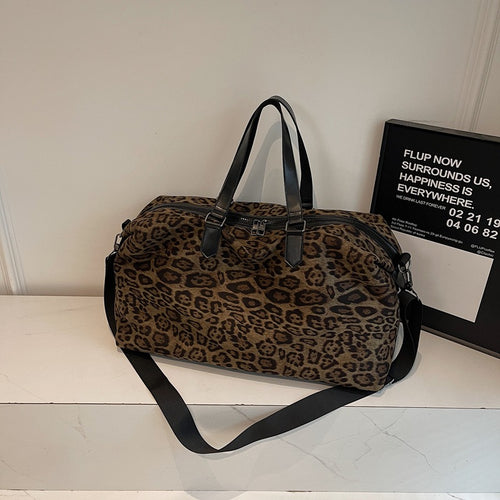 Chic Animal Print Travel Duffel