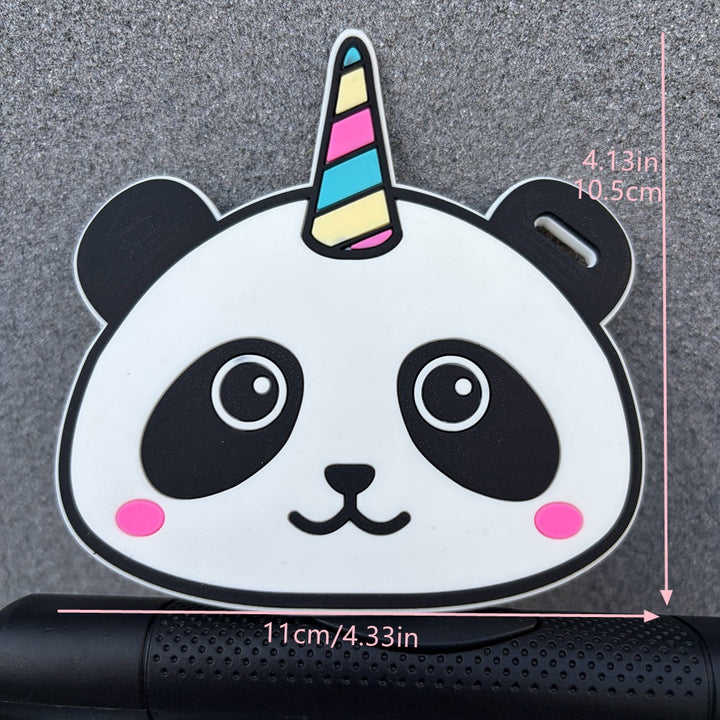 Panda-Themed Luggage Identifier Bowlift