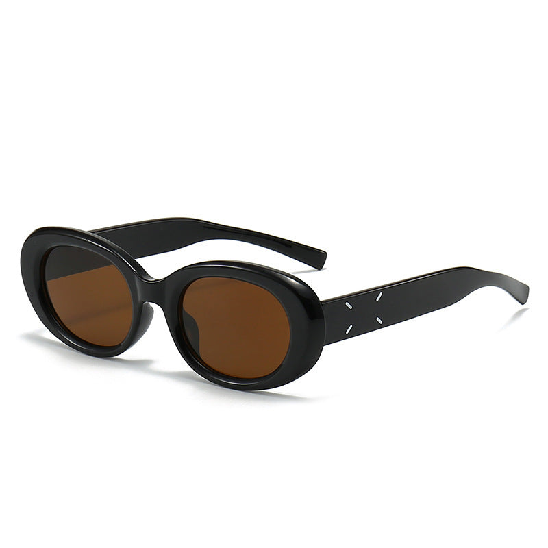 Elegant Oval Frame Sunglasses