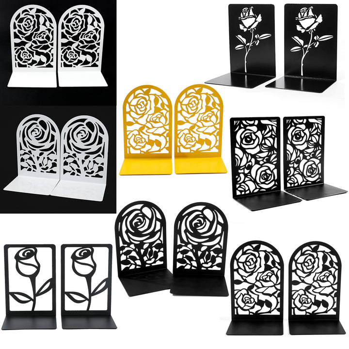 Artistic Floral Bookend Set