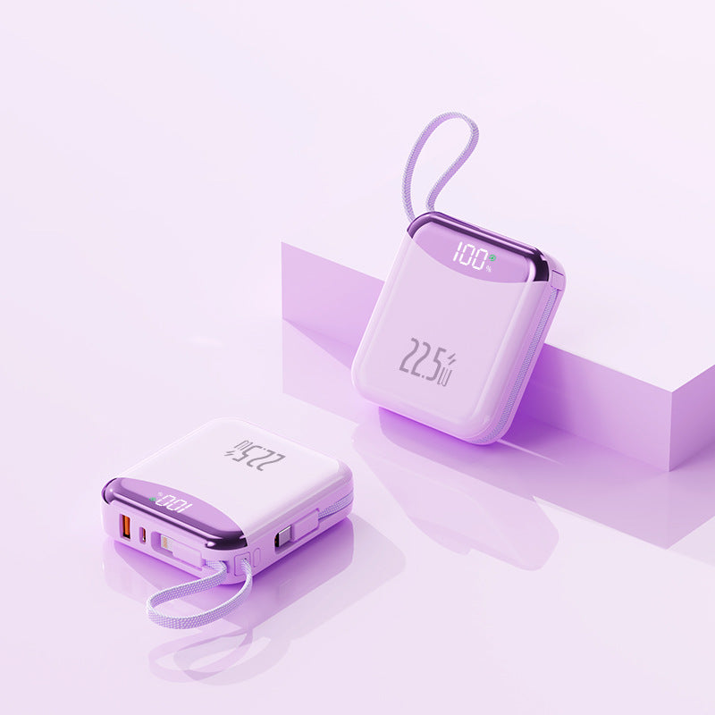 Compact fast-charging power bank with LED display Bowlift