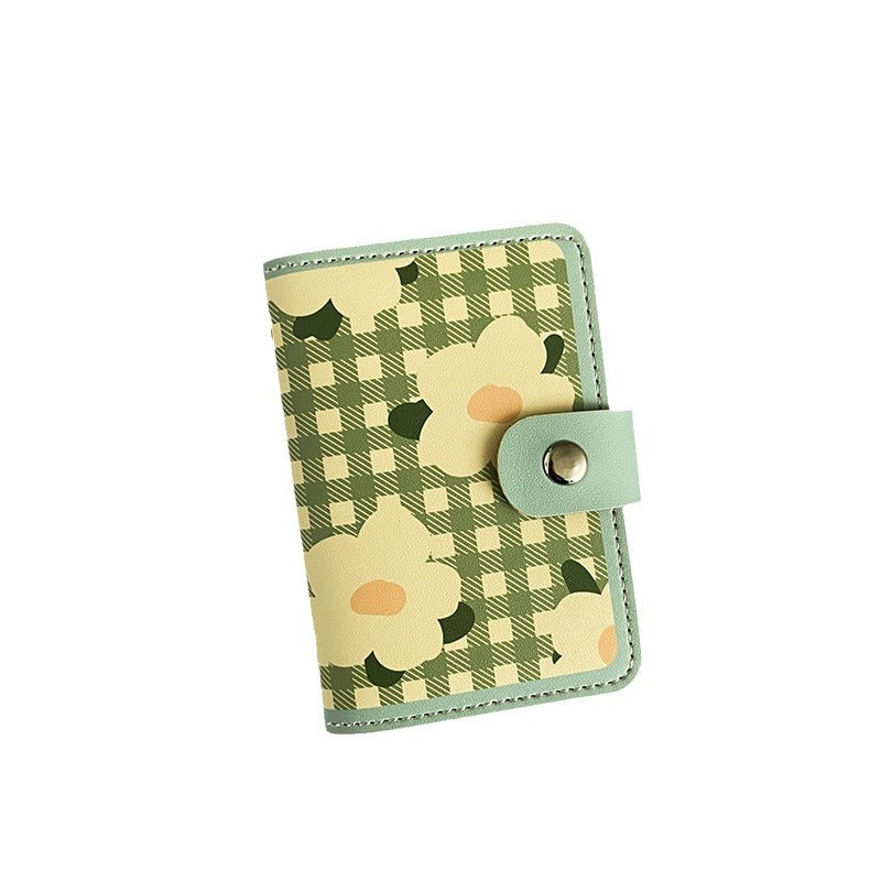 Floral Print Zippered Cardholder Bowlift