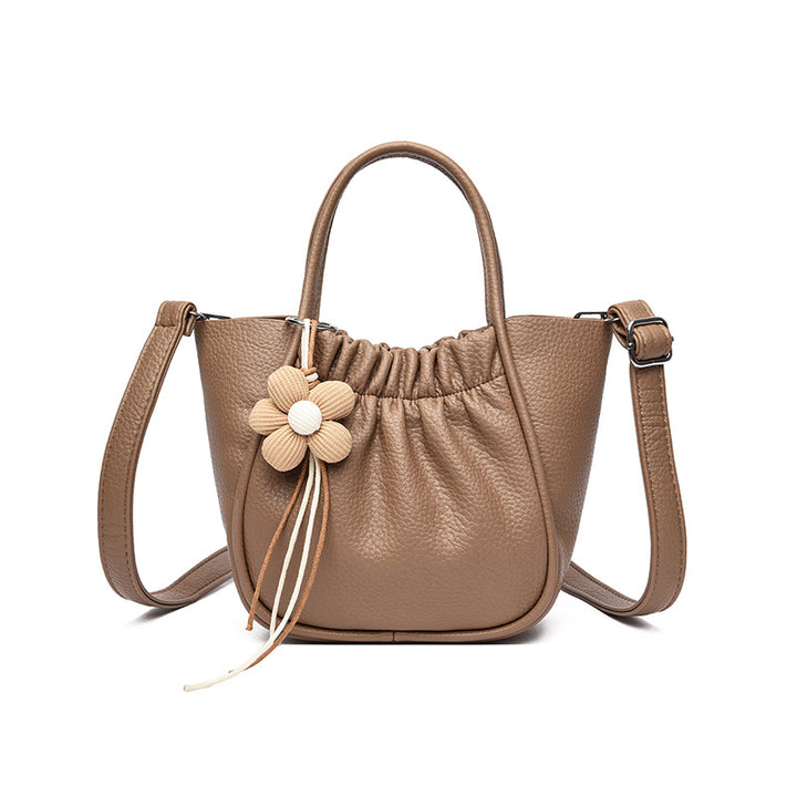 Chic Faux Leather Handbag Bowlift