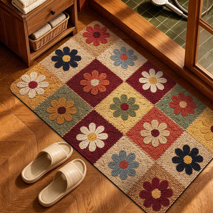 Heart Pattern Decorative Bath Mat Bowlift