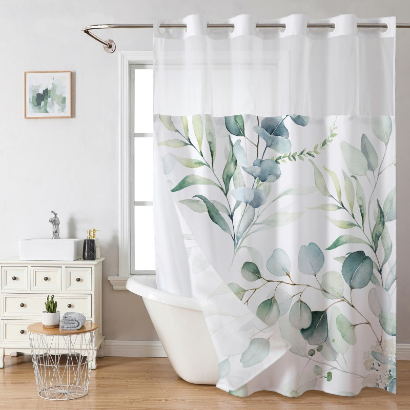 Artistic Floral Shower Curtain Bowlift