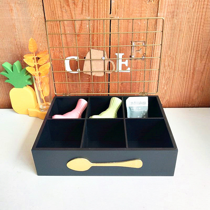 Coffee storage organizer with compartments