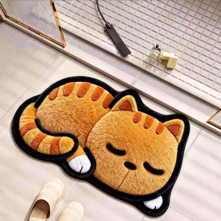 Nautical-Themed Plush Bath Mat