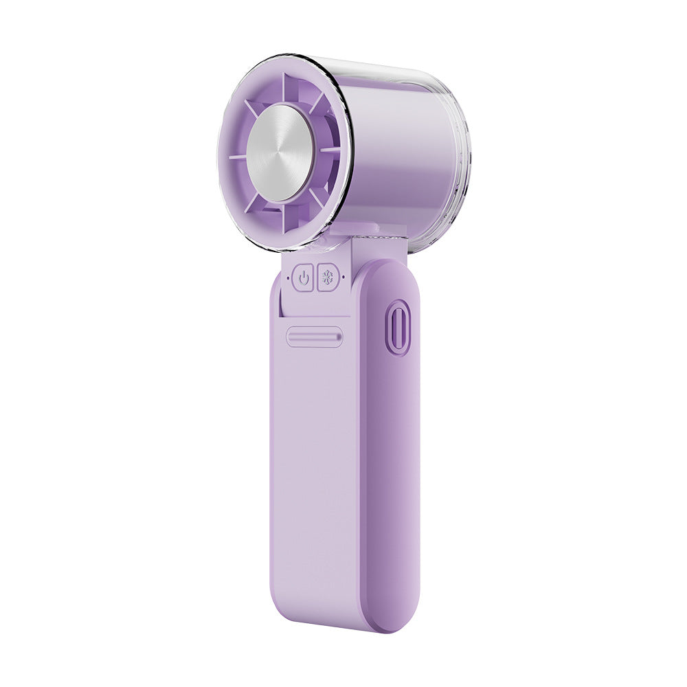Women's Portable Mini Fan with USB Charging Function and LED Display Bowlift