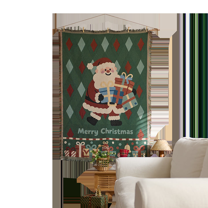 Cozy Graphic Tapestry Throw Blanket