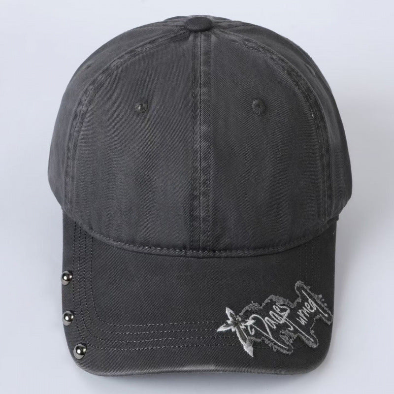 Women's Embroidered Adjustable Baseball Cap Bowlift