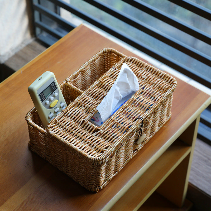 Handwoven Multi-Compartment Storage Caddy Bowlift