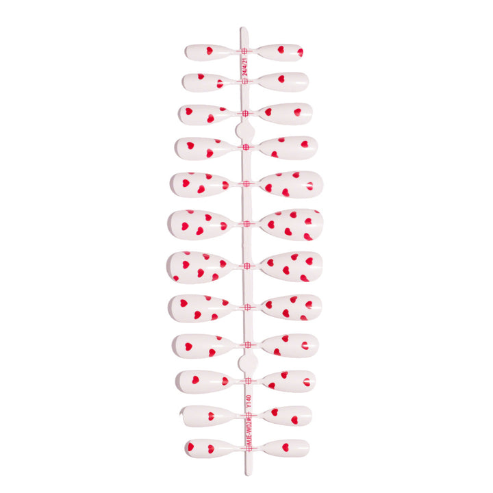 Trendy Heart-Decorated Nail Art Bowlift