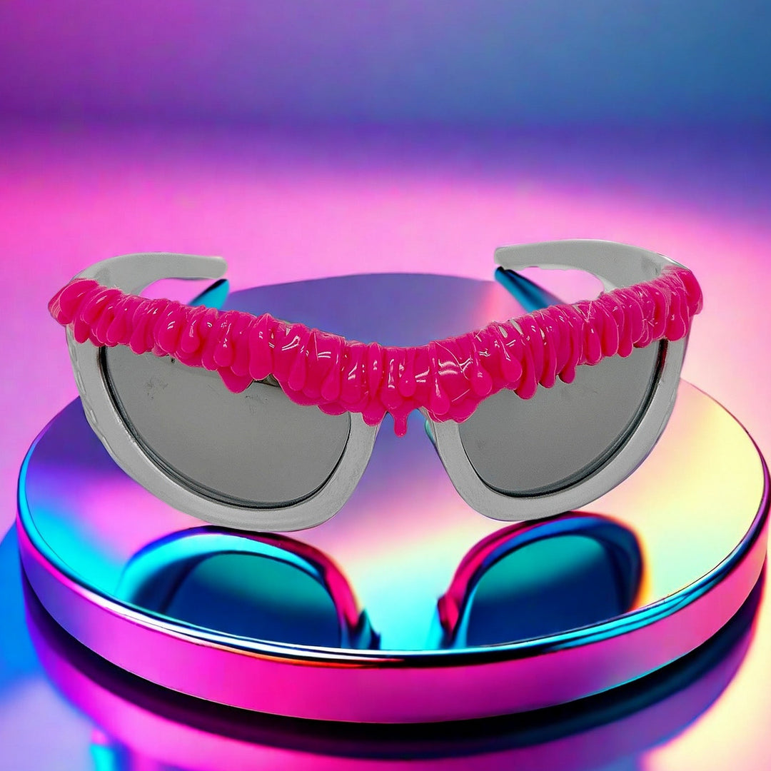 Women's trendy sunglasses with creative liquid frame Bowlift