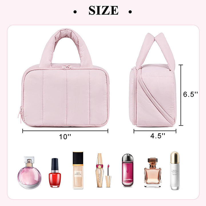 Cosmetic organizer bag with removable inner compartments Bowlift