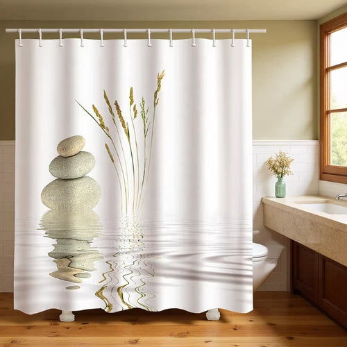 Artistic Floral Shower Curtain Bowlift