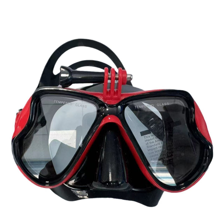 Diving mask with flexible silicone frame and anti-fog technology Bowlift