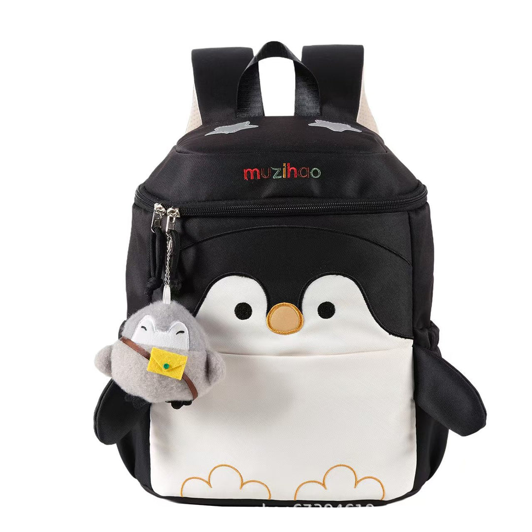 Children's Playful Penguin Design Backpack Bowlift