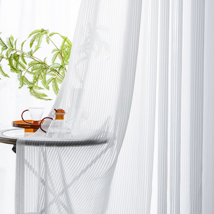 Sheer Pleated Window Curtain