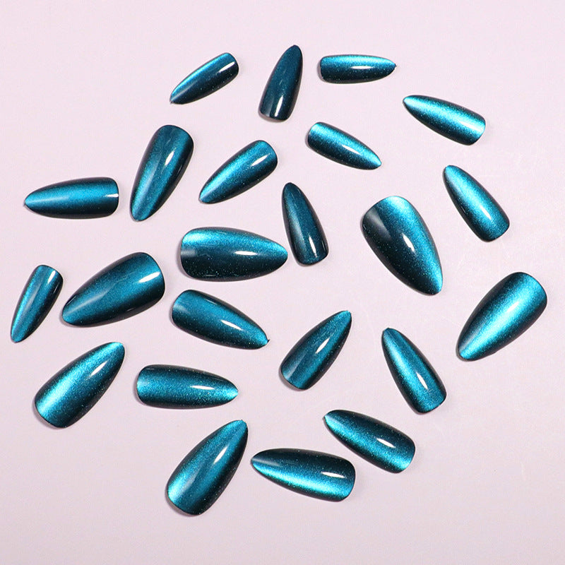 Elegant Glossy Stiletto Press-On Nail Set Bowlift