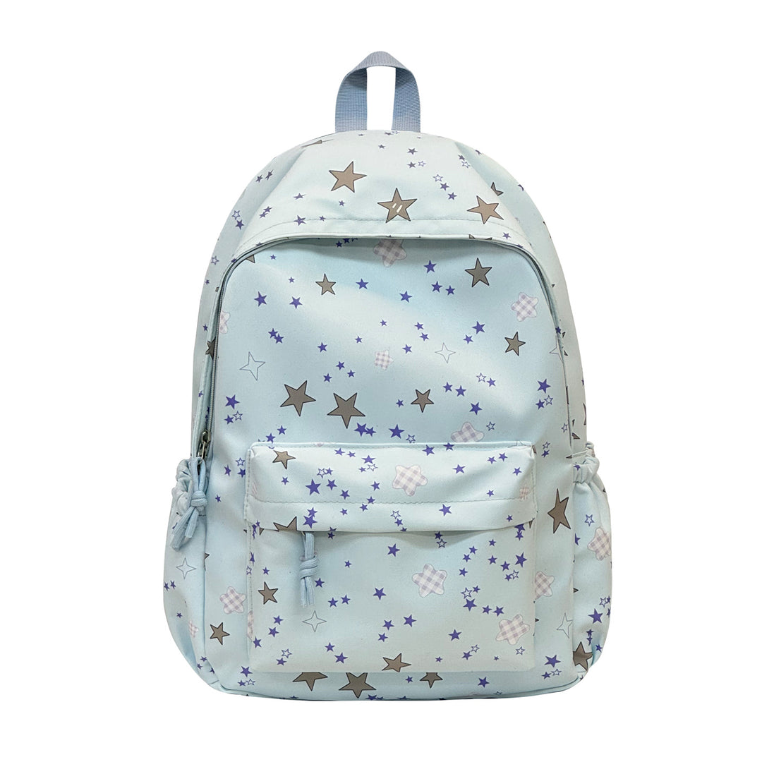 Star-Print Casual Backpack Bowlift