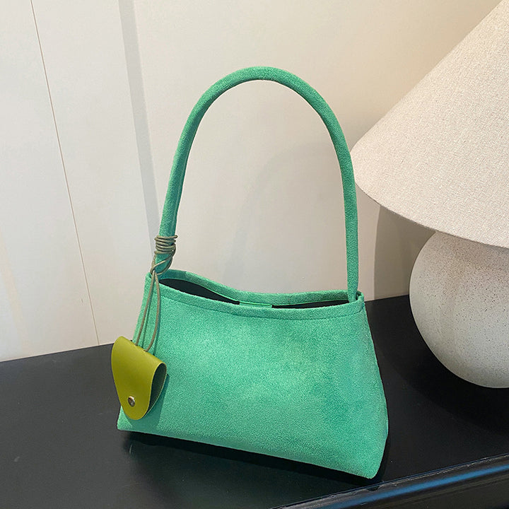 WoTextured Fabric Shoulder Bag Bowlift